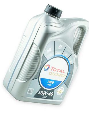 Масло моторное total 10w-40 quartz 7000 diesel sn, cf 5л