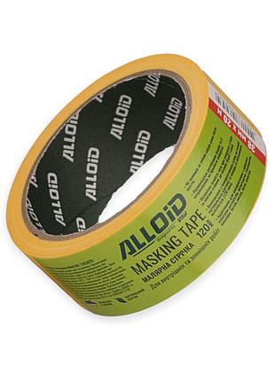 Стрічка малярська alloidl 38мм х 20м, 120мкм жовта