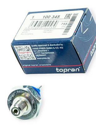 Датчик тиску масла volkswagen, audi, seat (0.3 bar) синій topran