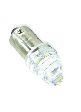 Світлодіодна автолампа а 12-4 лазер. white 3 smd 2835 5000к 70l cl прозора лінза cyclone