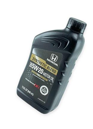 Масло моторное honda 5w-20 synthetic blend 0,946л