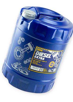 Масло моторное sct-mannol 10w-40 diesel extra ch-4, sl, а3, в4 10л