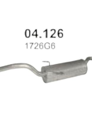 Глушник peugeot expert, citroen jumpy, fiat scudo 1.6-1.9d polmostrow