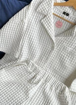 Домашній костюм, бавовна, вафля