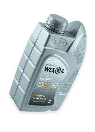 Олива моторна wexoil 15w-40 craft sg, cd 1л