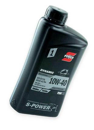 Масло моторное s-power 10w-40 dynamic tdi diesel cf, sl 1л