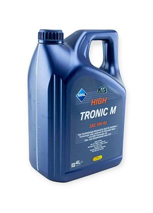 Масло моторное aral 5w-40 high tronic м (mercedes-benz) 4л