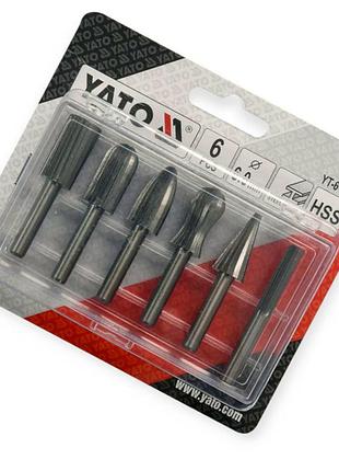 Набор фрез по металлу 6шт yato