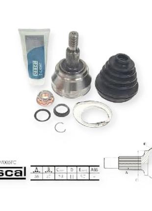 Шрус skoda octavia tour 2.0i, volkswagen golf iv зовнішній (z36x30) pascal