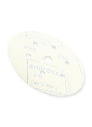 Круг шлифовальный абразивный smirdex 510 8 отв. d-125 p040
