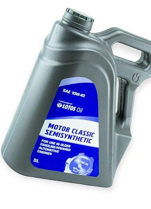 Масло моторное lotos 10w-40 motor classic semisynthetic sg, ce, a3, b4 5л