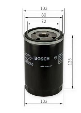 Фильтр масляный toyota corolla, avensis 2.0 d-4d (99-03) bosch