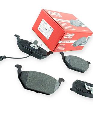 Колодки тормозные volkswagen golf iv, skoda oktavia 1.6, fabia i (1999-2008) передние (71134aap) (с датчиком) applus