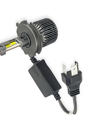 Лампа led h4 12v-24v 80w eurotun z5 14000l 6000к can bus радиатор с вентилятором