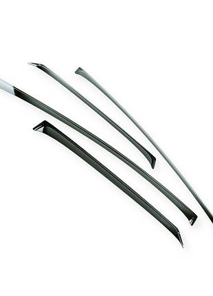 Вітровик kia ceed ii (2012-2018) хетчбек (дефлектор) (скотч) (к-кт 4 шт) voron glass