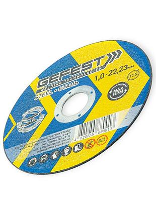 Круг отрезной по металлу 125 х 1,6 мм (профи) gefest