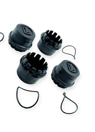 Ковпак ступиці 2108-2115 з гумкою та емблемою bagis, чорний, чорний лого (к-кт 4 шт) bagis
