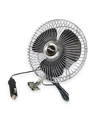 Вентилятор 12 v (d 8", 20,0 см) металлический elegant
