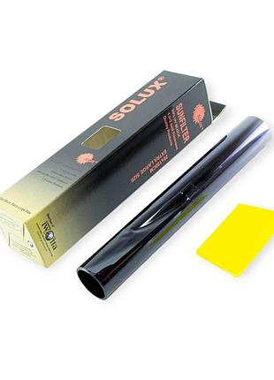 Пленка - полоса тонировочная лобовая solux 0.2x3.0m black, silver