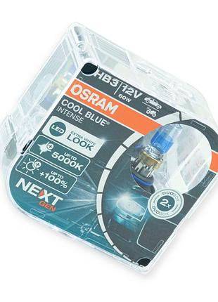 Автолампа hb3 12v 60w osram cool blue intense next gen 100% 5000к (пара)
