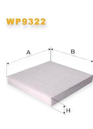 Фільтр салону mitsubishi lancer x (2008-) wix filters
