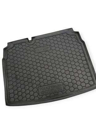 Килимок багажника vw golf 5-6 2003-2013 хетчбек, з докаткою avto-gumm