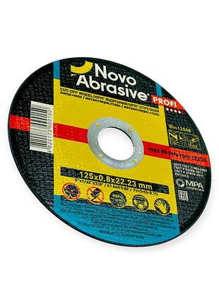 Круг отрезной по металлу 125 х 0,8 мм novoabrasive profi