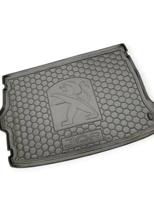 Коврик багажника peugeot p 308 2014-2022 хетчбэк avto-gumm