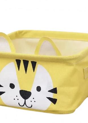 Кошик для іграшок білизни та дрібниць тигрюля 16*22*14см