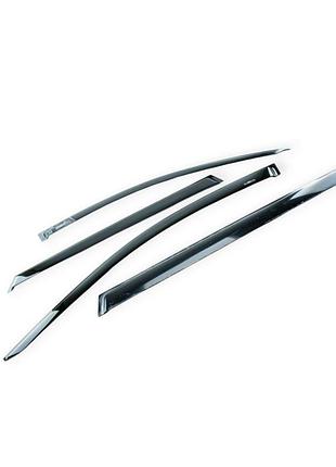 Ветровик skoda kodiaq (2016-) (дефлектор) (скотч) (к-кт 4 шт) hic