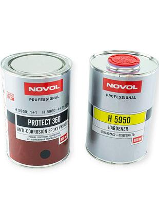 Грунт акриловый novol protect 360 черный 0,8л+0,8л эпоксидный