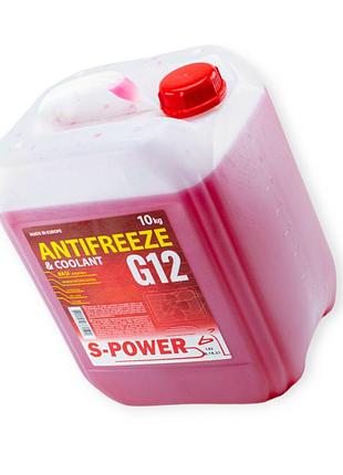Антифриз красный 10 л (-30°c) g12 s-power