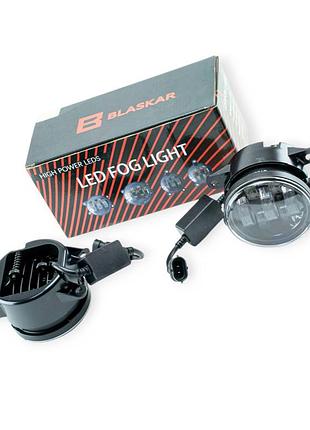 Фара противотуманная renault led (90мм 3.5") 50w белый , жолтый 7 линз (к-кт 2 шт) blaskar