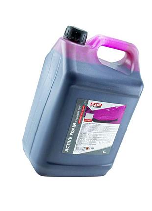 Автошампунь exol активная пена premium pink с розовой окраской пены 5л