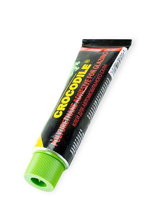 Клей-герметик для вклейки стекла crocodile 60гр. тюбик