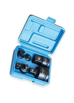 Переходник ударный 3/4", 3/8", 1/2", 1/4" (мама) - 3/4", 3/8", 1/2", 1/4" (папа) (к-кт 6 шт) (кейс) asta
