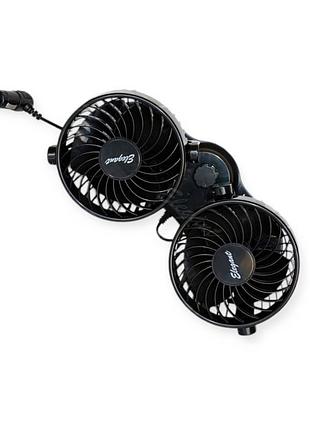 Вентилятор двойной 24 v (2 х d-5", 12,7 см) на стойке, две скорости elegant