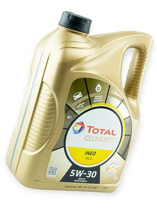 Олива моторна total 5w-30 quartz ineo мc3 sn+, с3 5л