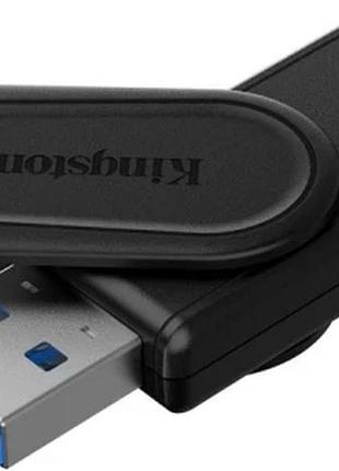 Флеш накопичувач usb 64gb kingston datatraveler exodia s, black, usb 3.2 gen 1 (dtxs/64gb)
