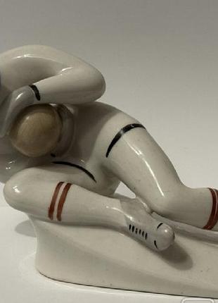 Статуетка футболіс фарфор порцеляна срср полоне