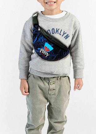 Сумка-бананка поппи "poppy playtime"с принтом ,32х15см,детская,молодежная (00106)