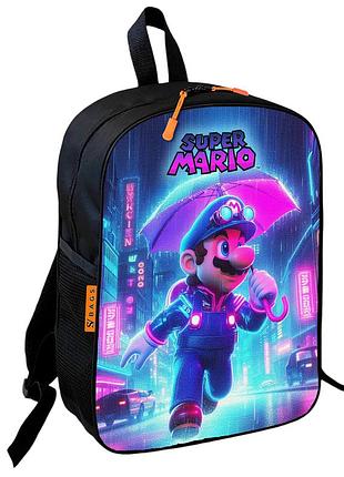 Рюкзак школьный детский супер марио"super mario" 36х27 см для мальчика (01075)