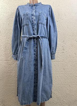 Джинсова сукня міді 7