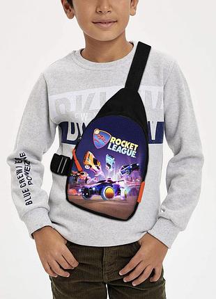 Сумка через плечо детская rocket league 29х17 см сумка слинг для мальчика (02308)