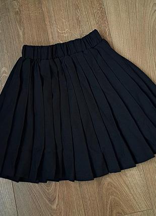 Черная юбка-шорты для девочки 2