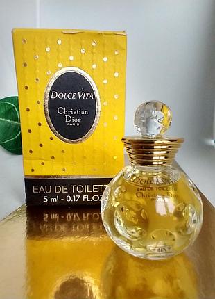 Dolce vita christian dior 5 мл, винтаж, оригинал — цена 750 грн в