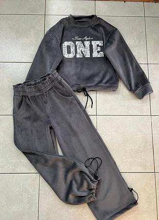 Спорт костюм велюр