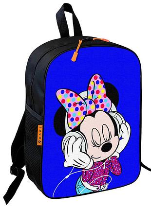 Рюкзак шкільний дитячий 36х27см міккі маус з принтом для дівчинки (00691)