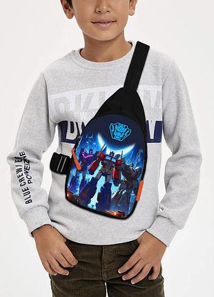 Сумка через плечо детская трансформеры 29х17 см сумка слинг для мальчика (02224)