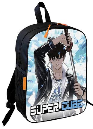 Рюкзак шкільний дитячий аніме super cube 36х27 см для хлопчика (02864)